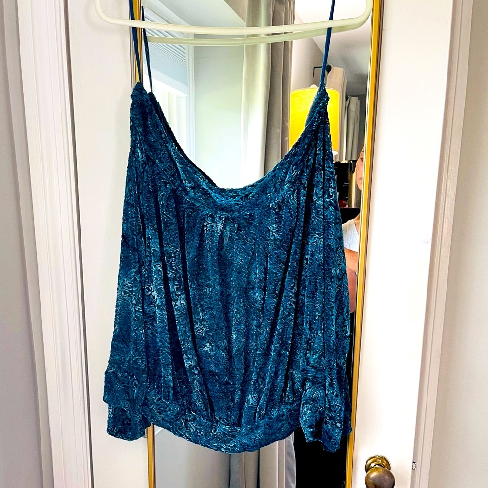 Off the shoulder, Free People blouse.